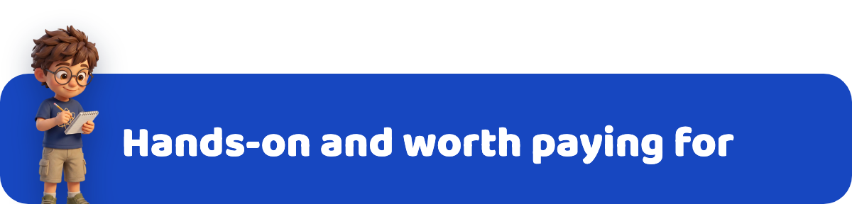 Hands-on and worth paying for