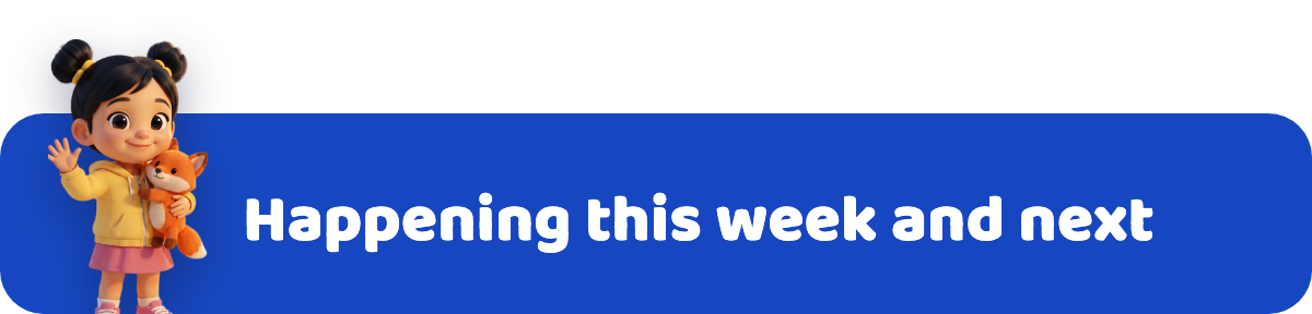 Happening this week and next
