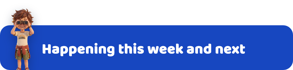 Happening this week and next